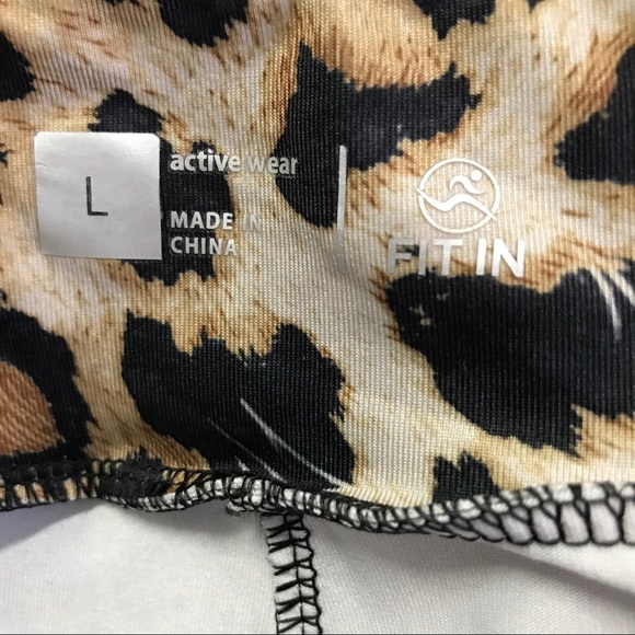 Leopard print leggings with zipper pocket - Picture 5 of 8